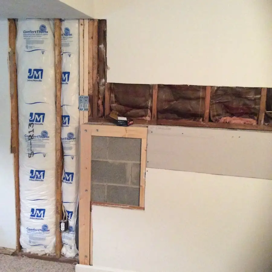 Wall insulation replacement during Contents Cleaning & Restoration in Hillview